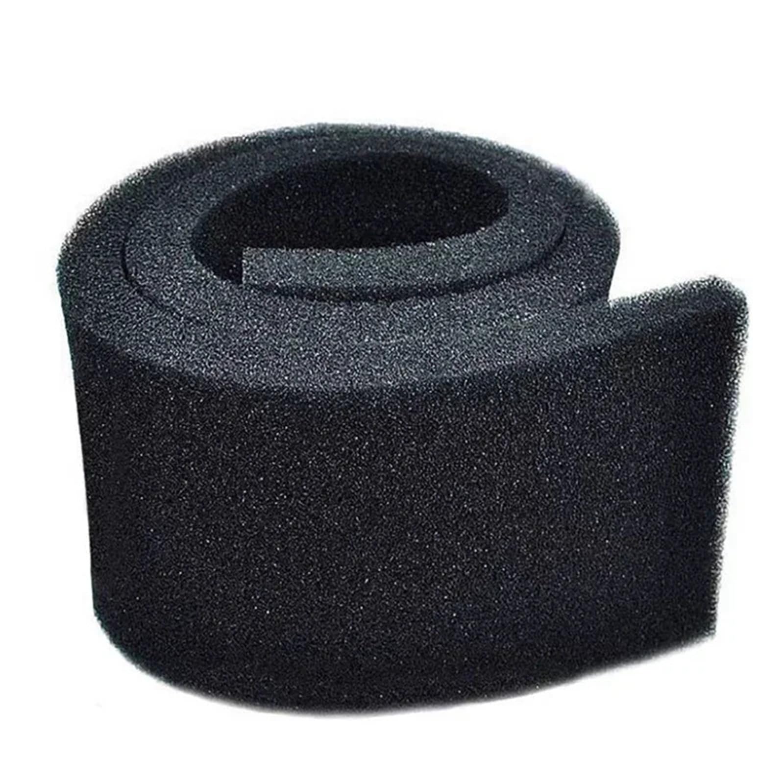 Esponja de algodón bioquímico de grandes dimensiones, filtro para acuario, estanque para peces, almohadilla de espuma negra, soporte biológico recortable (100 x 100 x 2 cm, 25 PPI)