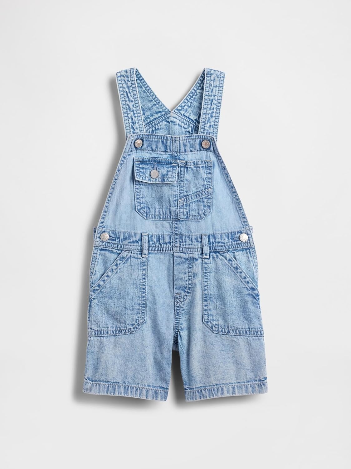 GAP Baby Boys' Denim Shortall