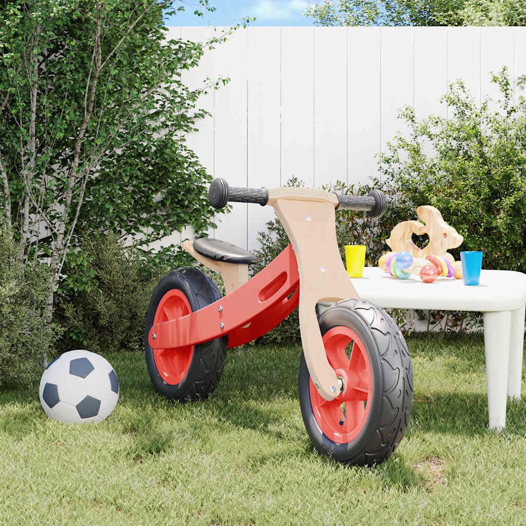 Generico Bicicletta Senza Pedali per Bambini con Pneumatici Aria Rossa