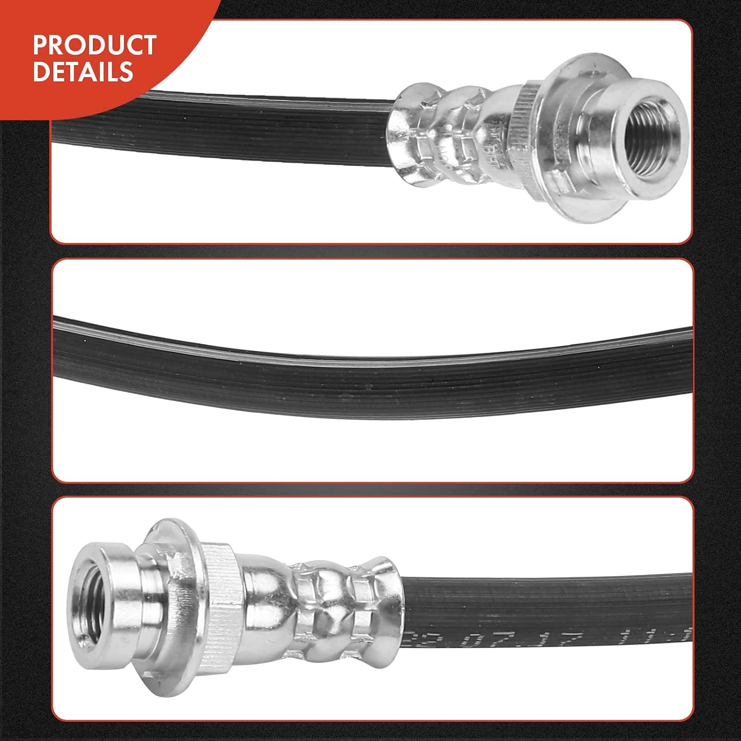 A-Premium Rear Driver or Passenger Brake Hydraulic Hose Compatible with Select Buick and Chevy Models - Century 1997-2003, Lumina 1995-2001, Monte Carlo 1995-1999 - Replace# 17999600
