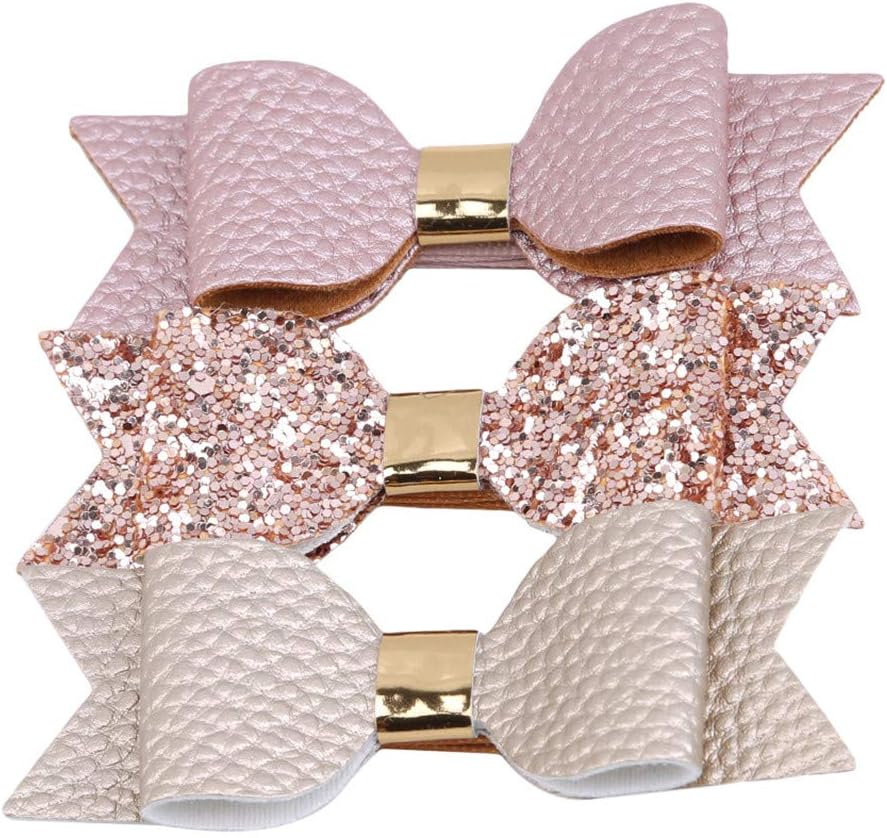 JOOFFF 3pcs Bow Hairpin Bowknot Hair Clips Girls Sweet Cute Headwear Decorative Hair Accessories for Female Women Ladies Party Gift,4#