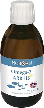 Cod Liver Oil, High in EPA & DHA, NORSAN Arktis, Natural Fish Oil, 200 mL Bottle