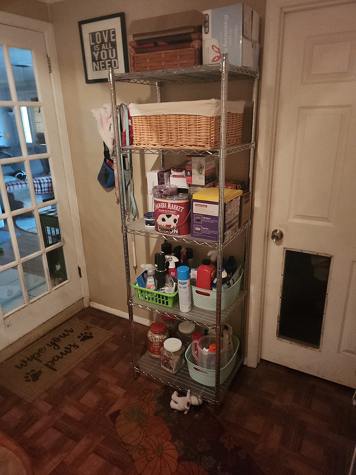 16/mo Finance HoneyCanDo SHF01055 5tier white shelving unit, 250