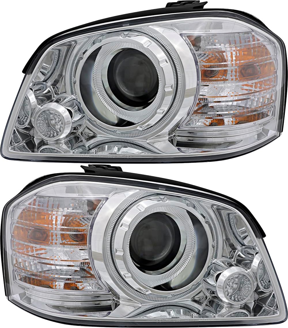 Compatible with Kia Optima/Magentis Headlights Lamps Set 2005 2006 Halogen Driver and Passenger Side
