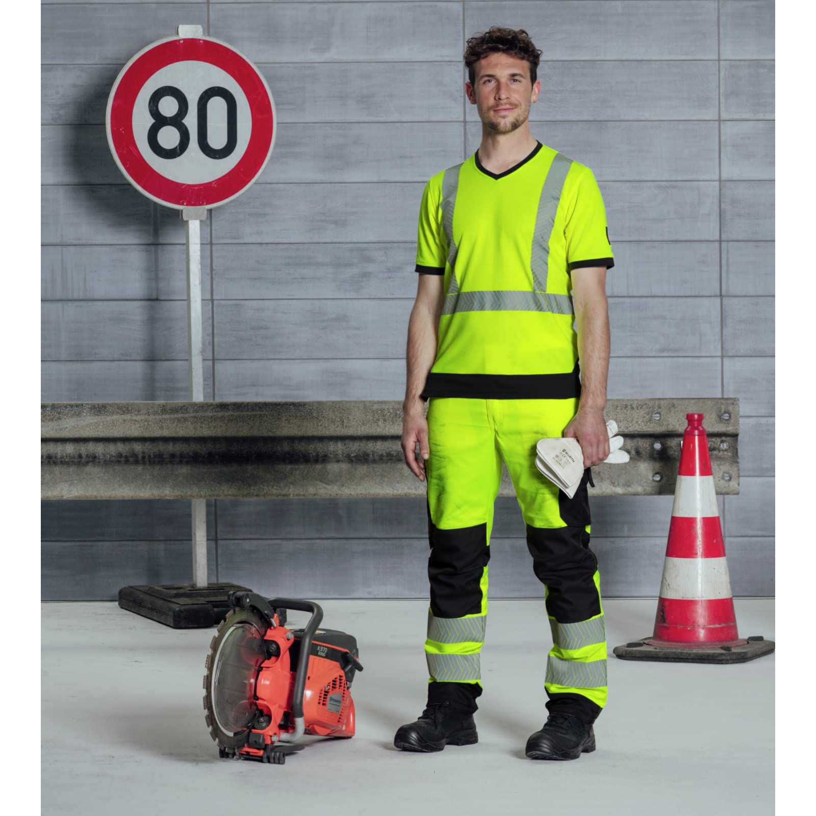 WüRTH MODYF Tee-Shirt de Travail Haute-visibilité Jaune Fluo