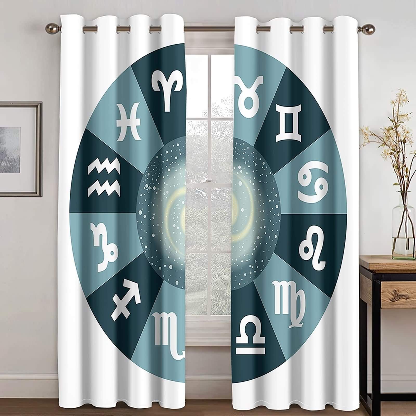 Rideau occultant bleu KnSam 107x274 cm pour habiller une chambre