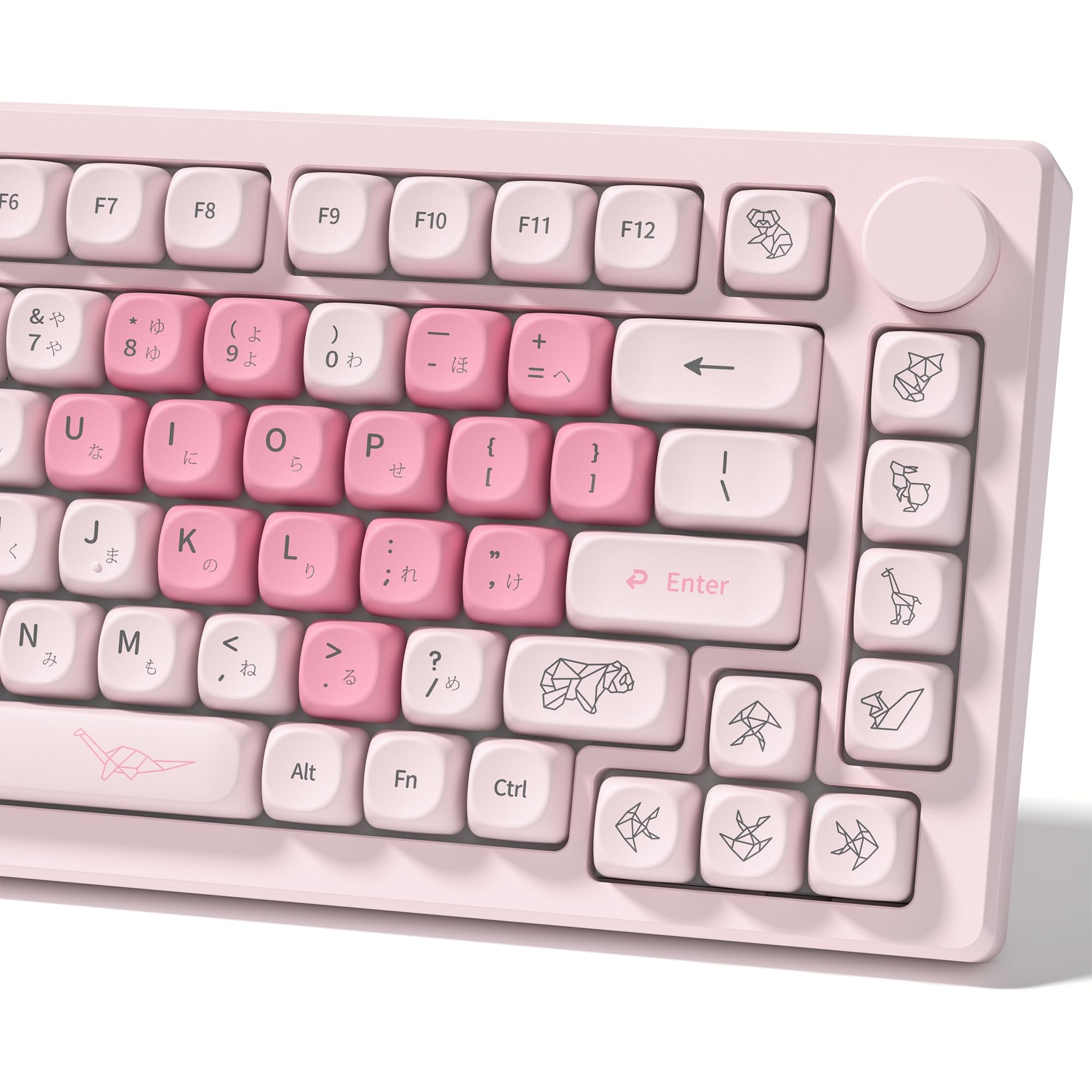 Amazon.com: Womier Keyboard Keycaps - Pink Cute Keycap MOA Profile