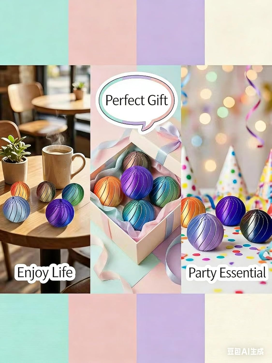 Twisty Fidget Egg, 3D Printed Slippery Fidget Egg, Easter Egg Toys, Easter Basket Stuffers, Rotating Fidget Puzzle Toy, Stress Relief Desk Toy(Style D+E)