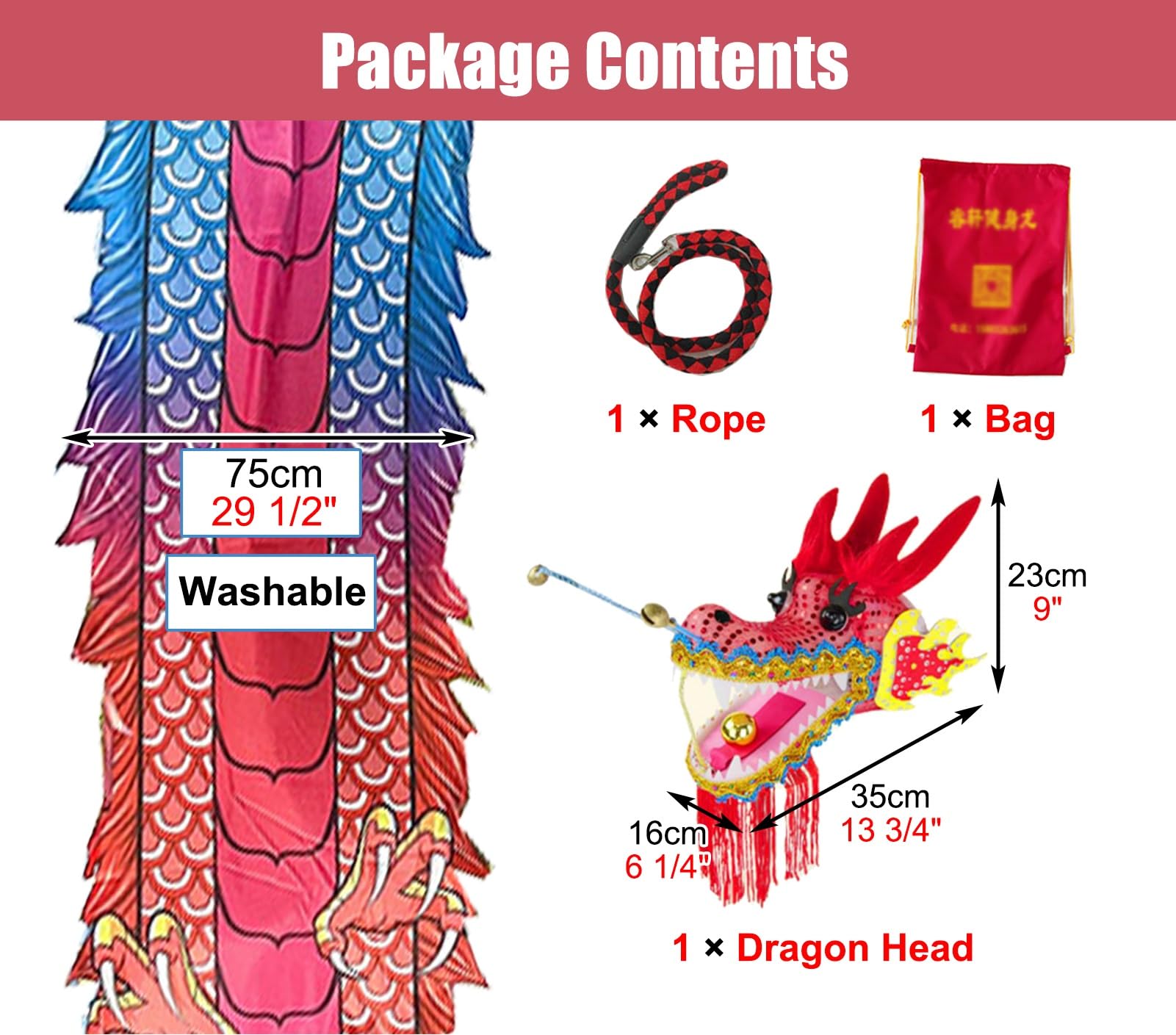 Amazon.com: CMYUN Dragon Poi Dancer Dragon Poi Dance Ribbon