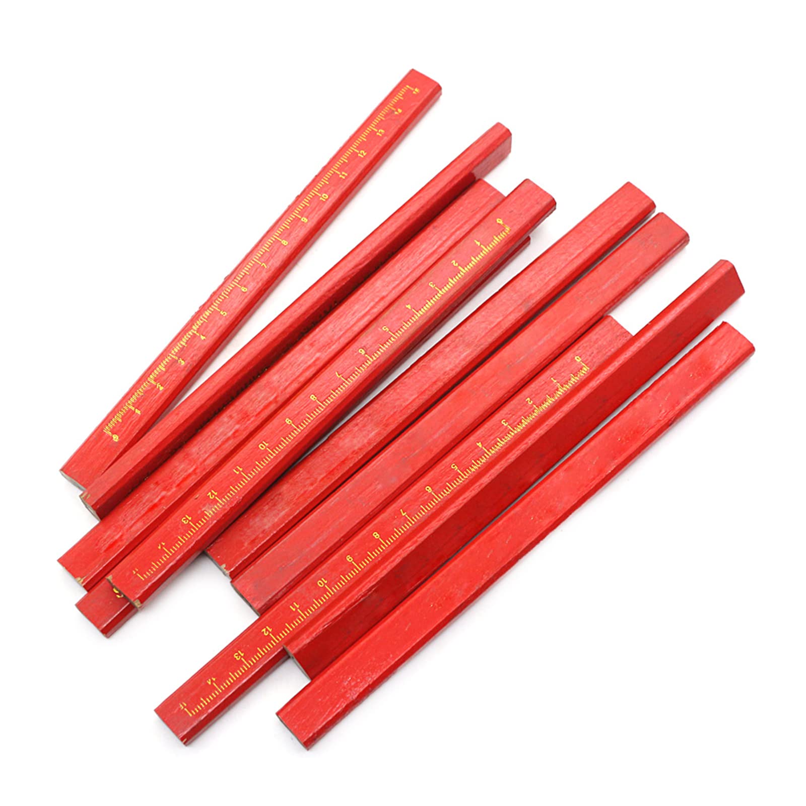 Qukaim Set Di Matite Da Falegname, Matite Ottagonali Piatte Da