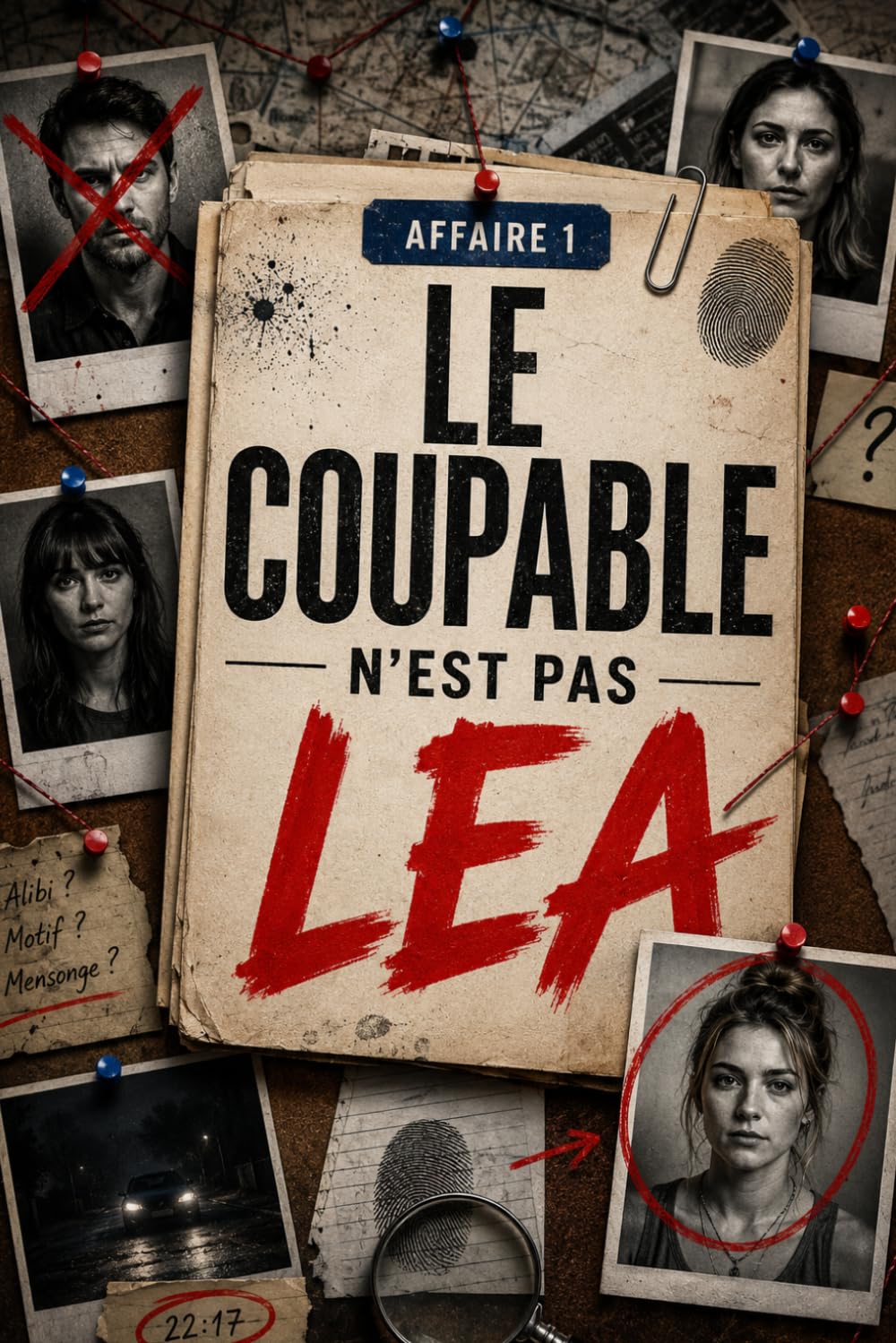 LE COUPABLE N'EST PAS LEA: 4 000 visages suspects | 5 témoignages | Aﬀaire 1 | 1 coupable