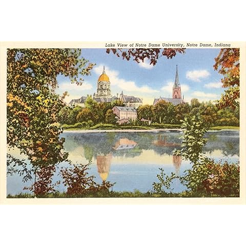 ART.COM Wall Art Print Lake View, Notre Dame, Indiana, 18