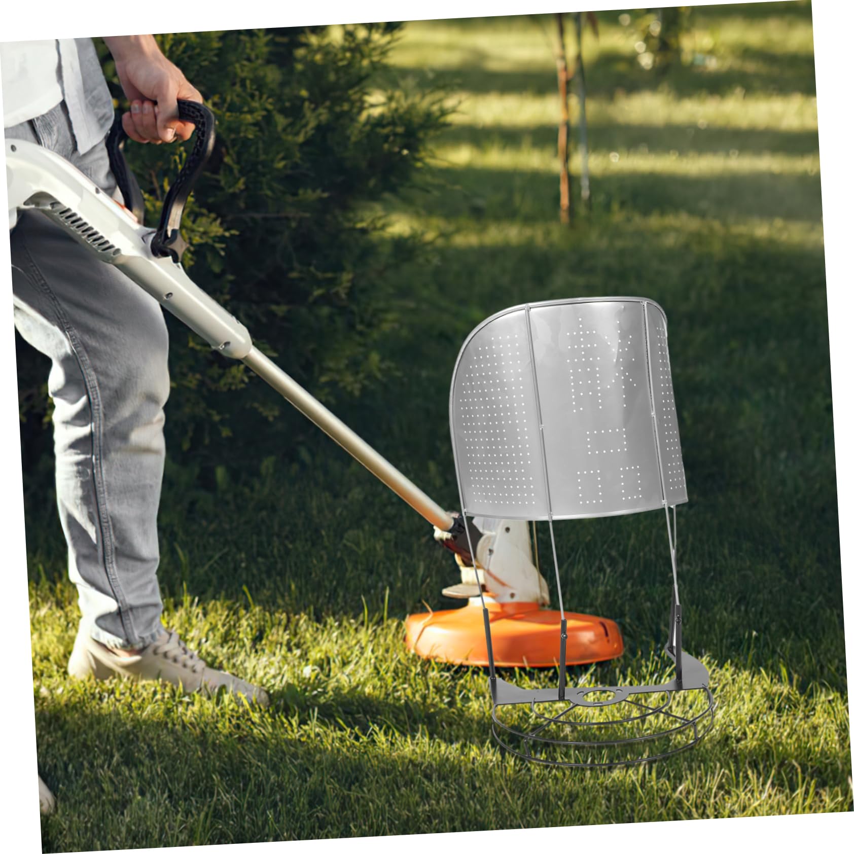BESPORTBLE Accessorio per Mietitrice del Riso in Acciaio Inox, Telaio di Supporto Tosaerba da Esterno per Raccolta, Forniture per Mietitrici Adatto a Uso Agricolo e Giardinaggio