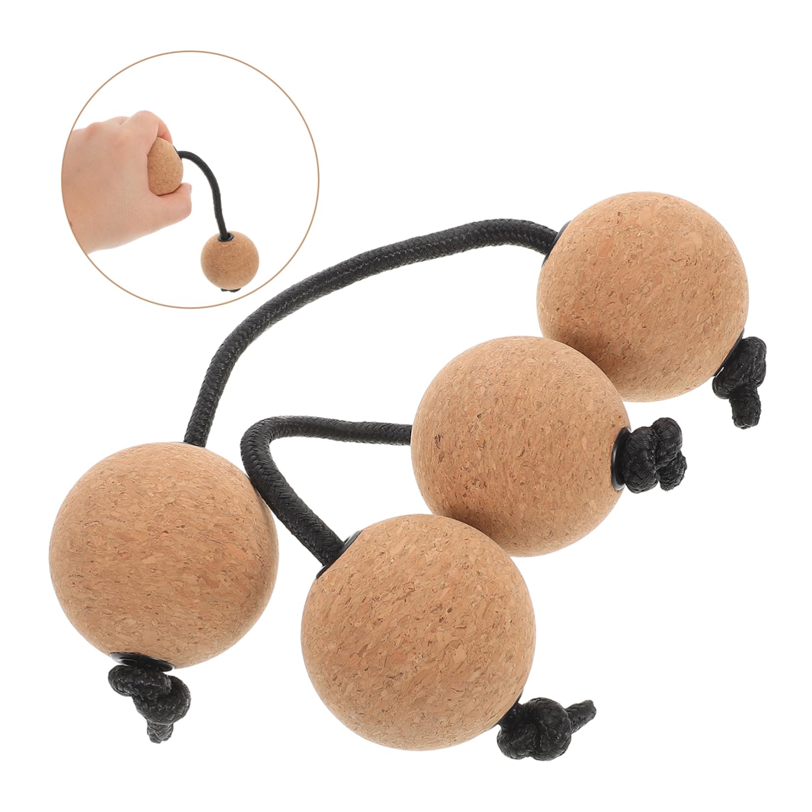 Maracas Kashaka de Madera, 2 Pares, Percusión Manual para Adultos y Niños | Diseño de Doble Esfera, Agarre Cómodo, para Práctica Individual y Detalles para Fiesta