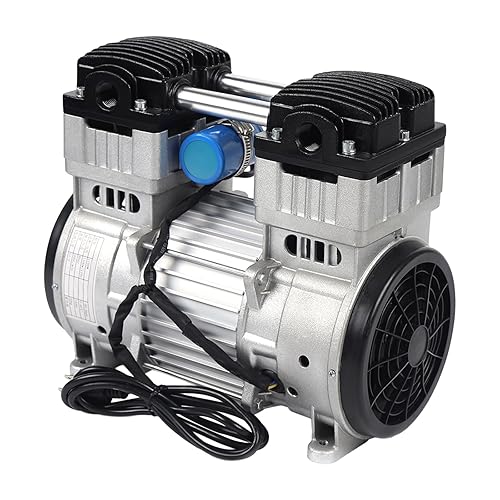 Miniatura 8 de TFCFL Bomba de vacío sin aceite de 200Lmin Bomba de vacío industrial de aluminio de plata 1100W 110V -90.6kpa para electrónica, médica, impresión