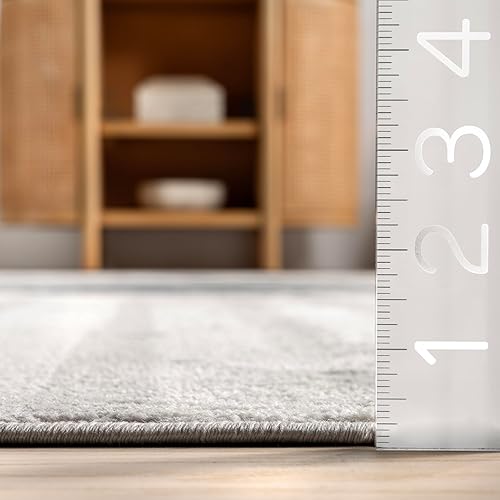 Miniatura 5 de nuLOOM Shandra - Alfombra abstracta con diseño de cielo, 5 x 8 pies, color azul