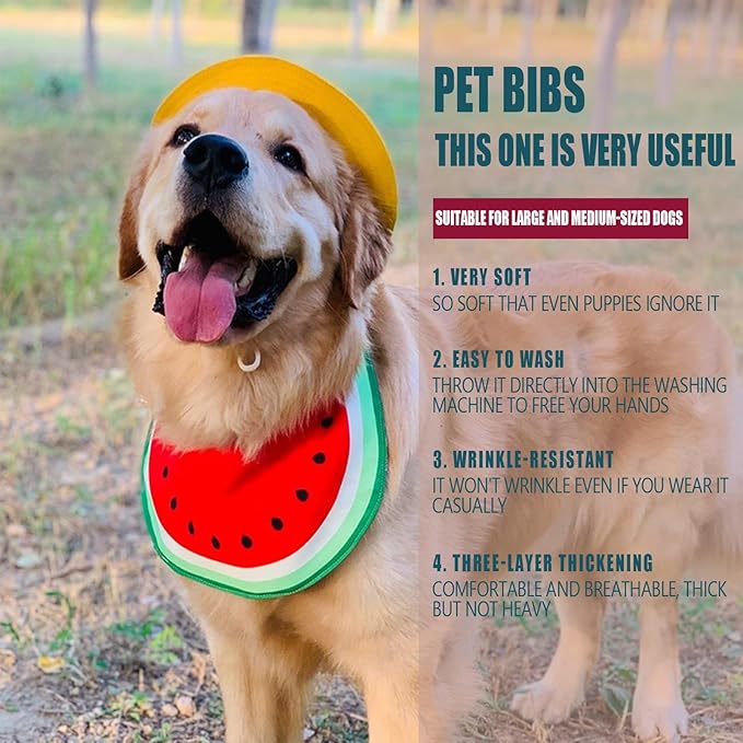Pañuelo Sandía para Perro Impermeable Verano Accesorio miniatura 5