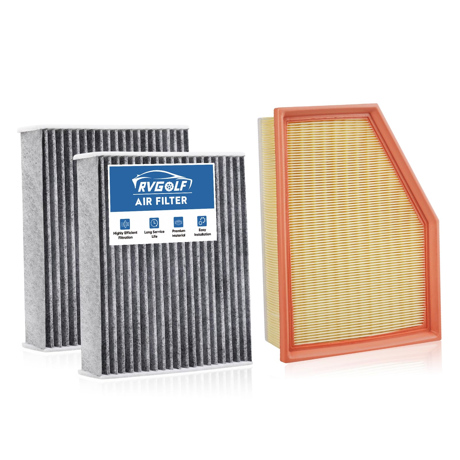 1*Engine Air Filter+2*Cabin Air Filter Fit for 2019-2023 X5/X6/X7 3.0L Only