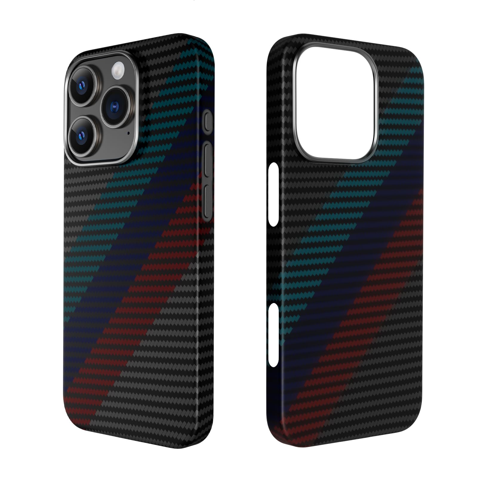 Ghyivktc Real Aramid Fiber Case for iPhone 16 Pro [6.3 inch] Compatible with MagSafe,1500D Aramid Weave,Ultra-Thin Cover with a Caseless Feel,Carbon