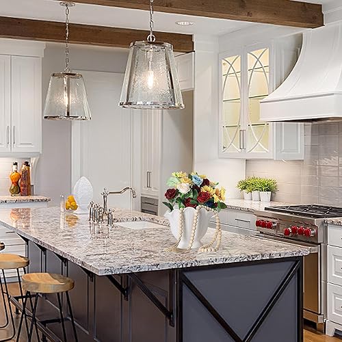 Miniatura 8 de Florero de cerámica blanca, jarrones decorativos para decoración del hogar, para sala de estar, dormitorio, cocina, jarrón bohemio para mesa de