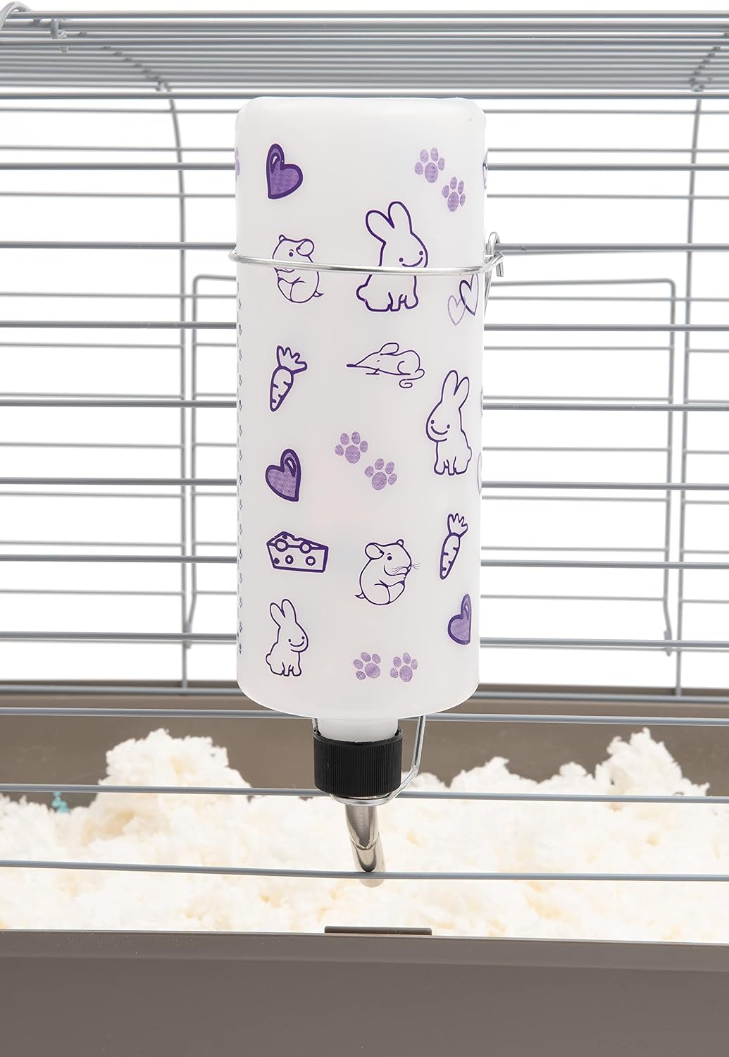 Lixit® Original Super Seal Classic Water Bottle for Rabbits, Cats, Ferrets, Hamsters, Guinea Pigs, Gerbils and Other Small Animals - Made in USA (Frosted (Pack of 2), 32 Ounce)