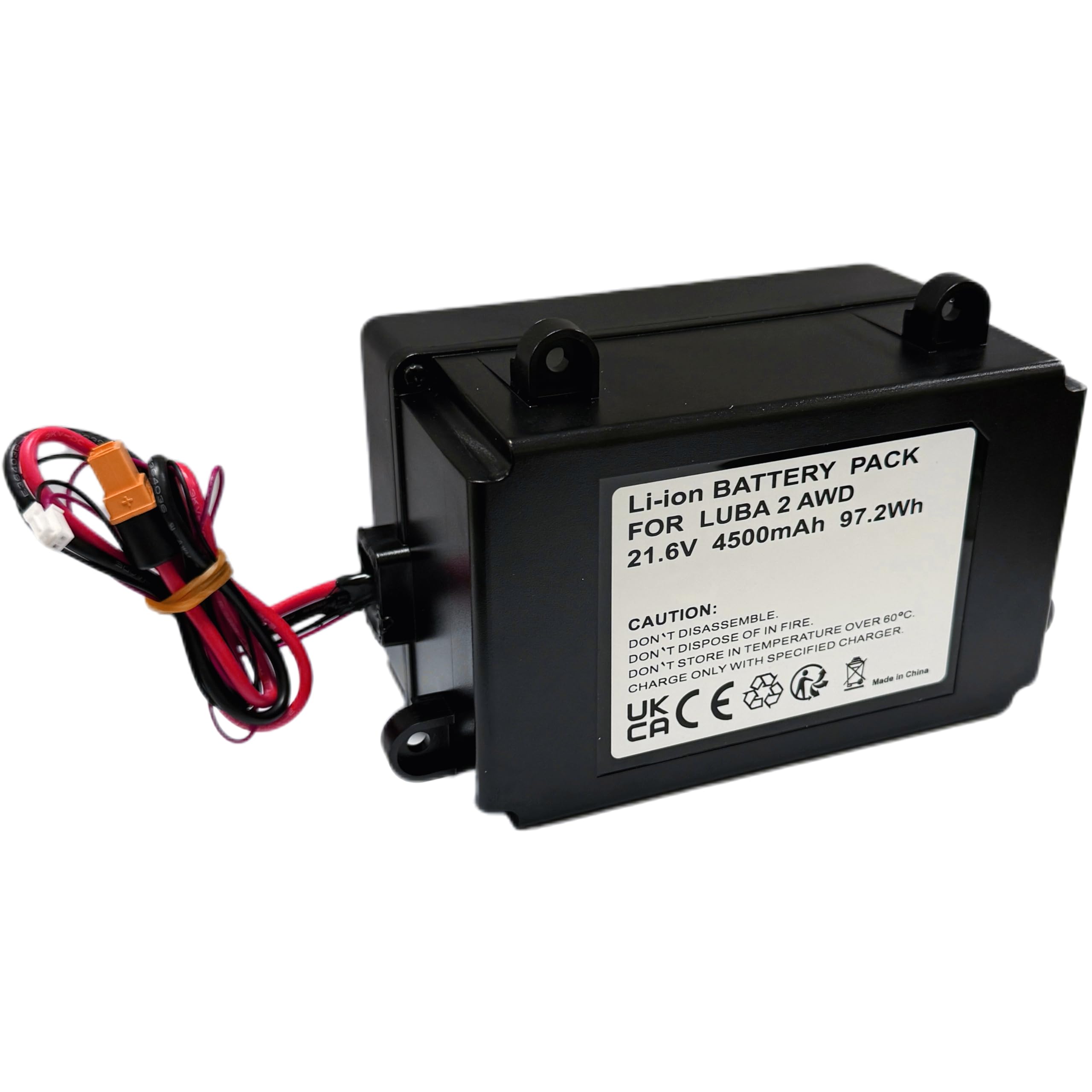 Batería de 21,6 V 4,5 Ah para Robot cortacésped Mammotion LUBA1, LUBA 2 AWD 1000, LUBA 2 AWD 3000, etc., Repuesto para HM02, WDBT000002000, D.015.SZ0148, etc