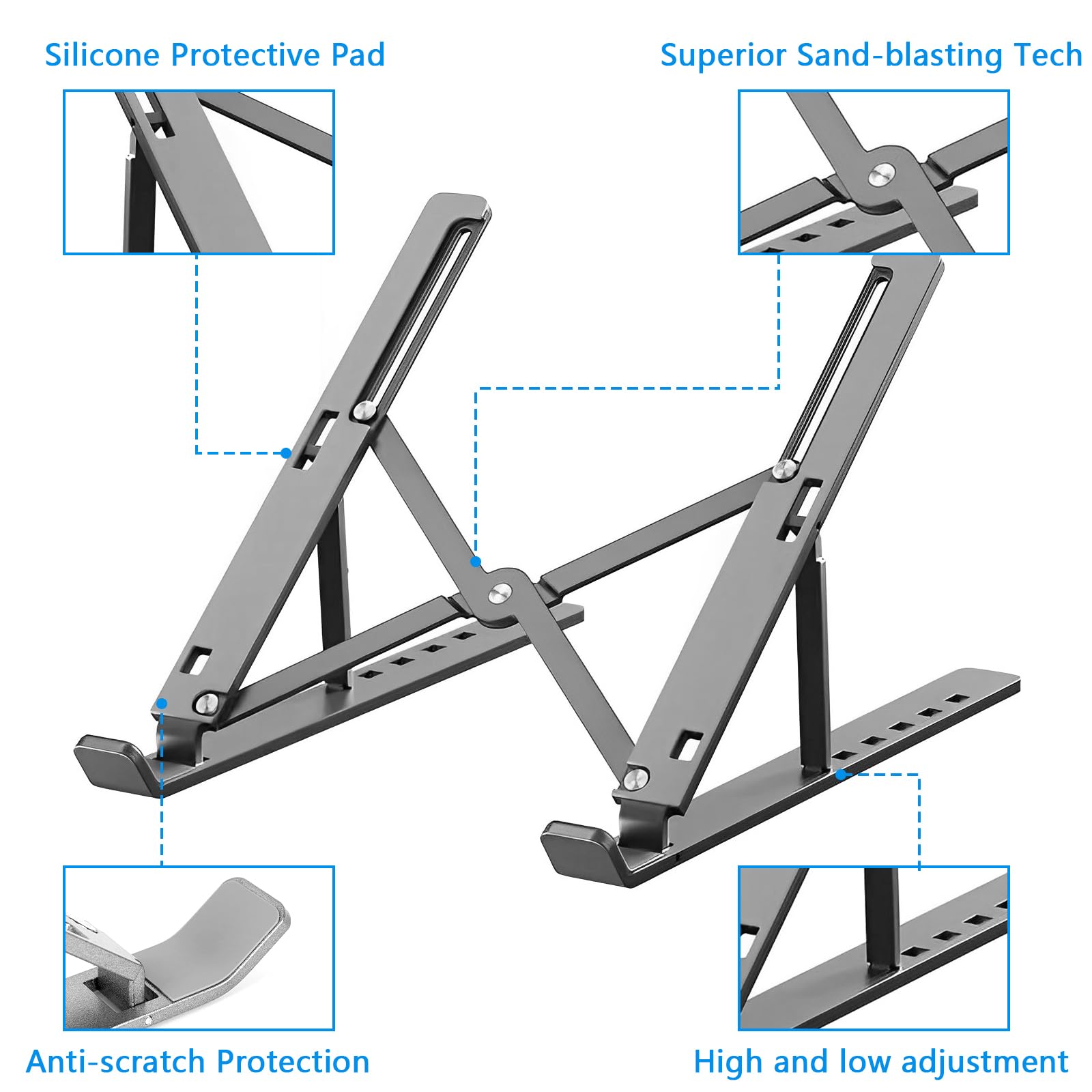 Musiin Midi Keyboard Drum Controller Audio Device Stand, Compatible with Native Instruments Machine Mk3, All-Silicone - Grey, Standard - Image 4