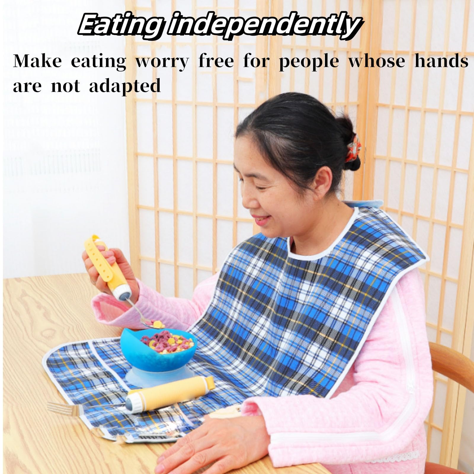 Utensilios adaptativos, utensilios con peso para temblores de manos, ayuda de Parkinson para vivir, adecuados para ancianos, discapacitados y otros pacientes con accidentes cerebrovasculares