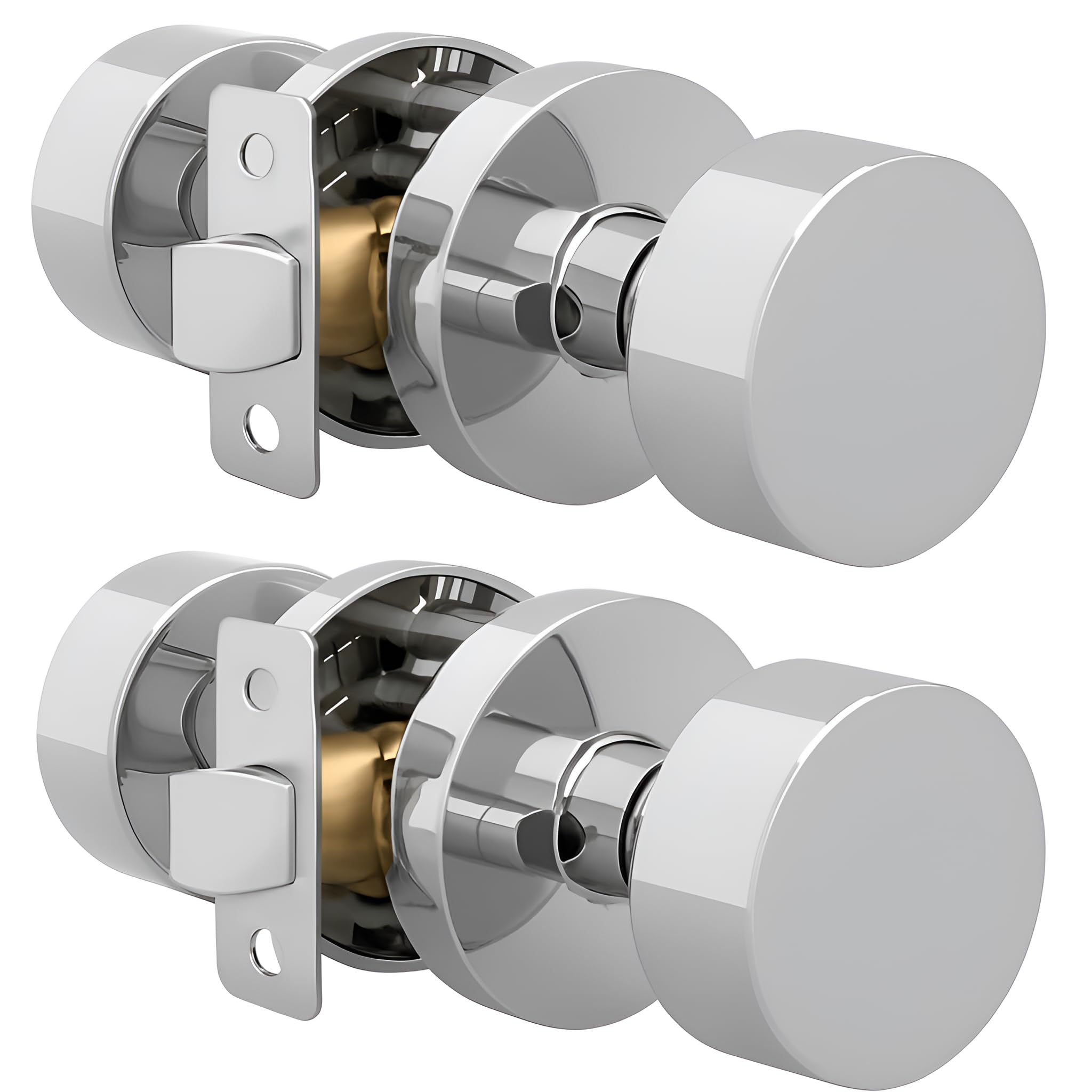 Matte Black Dummy Door Knobs - 2 Pack -27