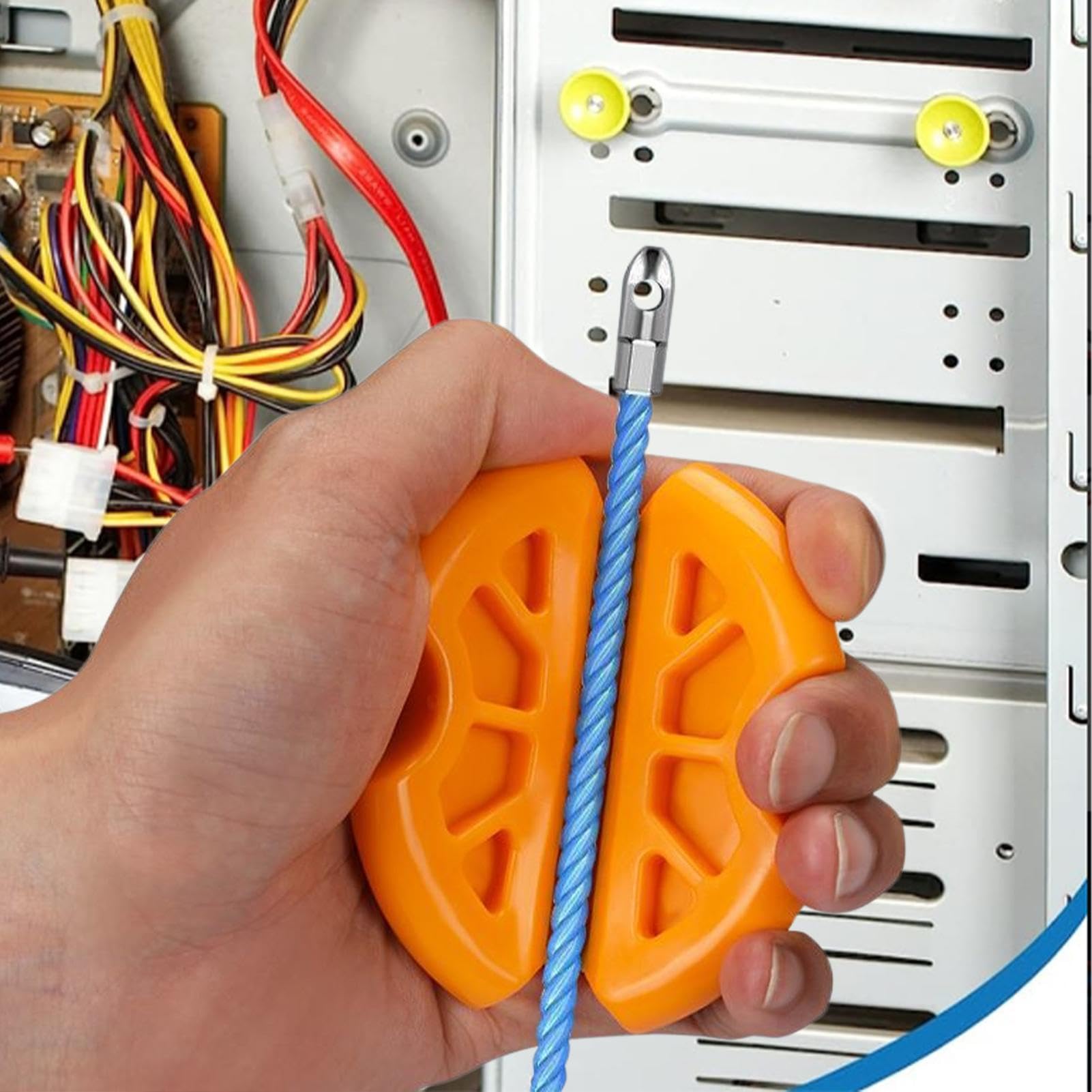 Ayuda para enhebrar cables, ayuda para enhebrar cables eléctricos que ahorran mano de obra, práctico dispositivo de enhebrado de ingeniería, herramientas de tracción de alambre para enrutamiento de