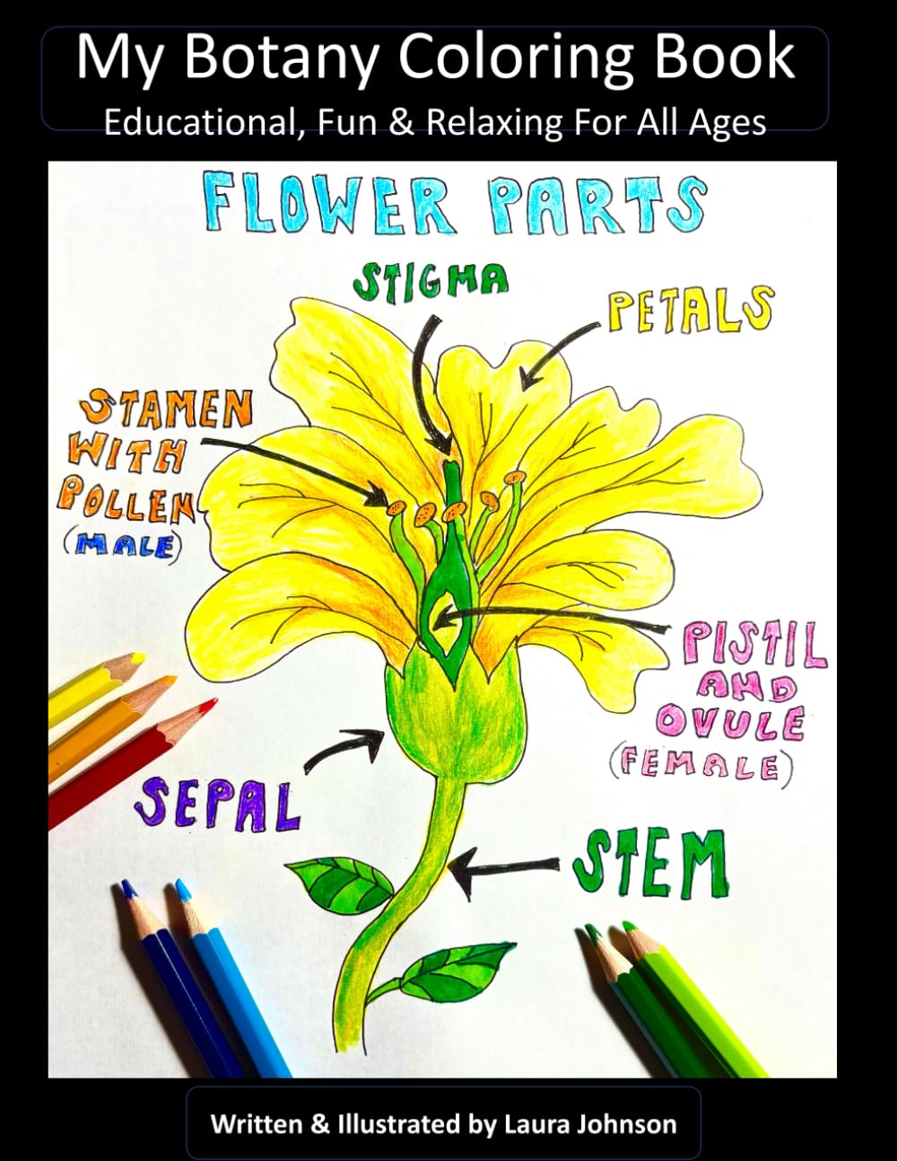 My Botany Coloring Book: Educational, Fun & Relaxing for All Ages (Educational Coloring Books)