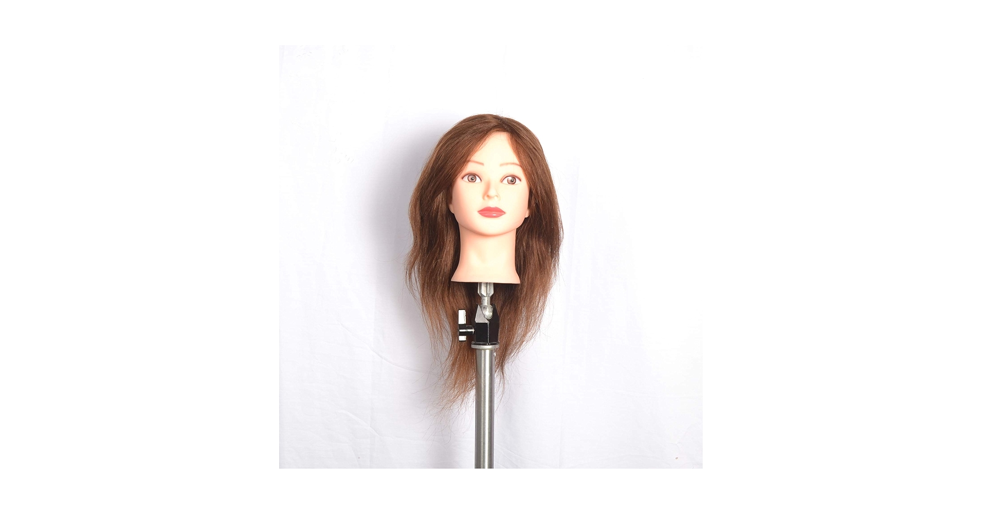 Amazon.co.jp: 5-2 ブラウンマネキンヘッド100％人毛 カット