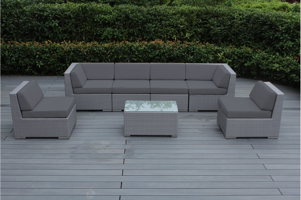 Ohana 7 Piece Outdoor Patio Furniture Se Buy Online In Guernsey At Desertcart