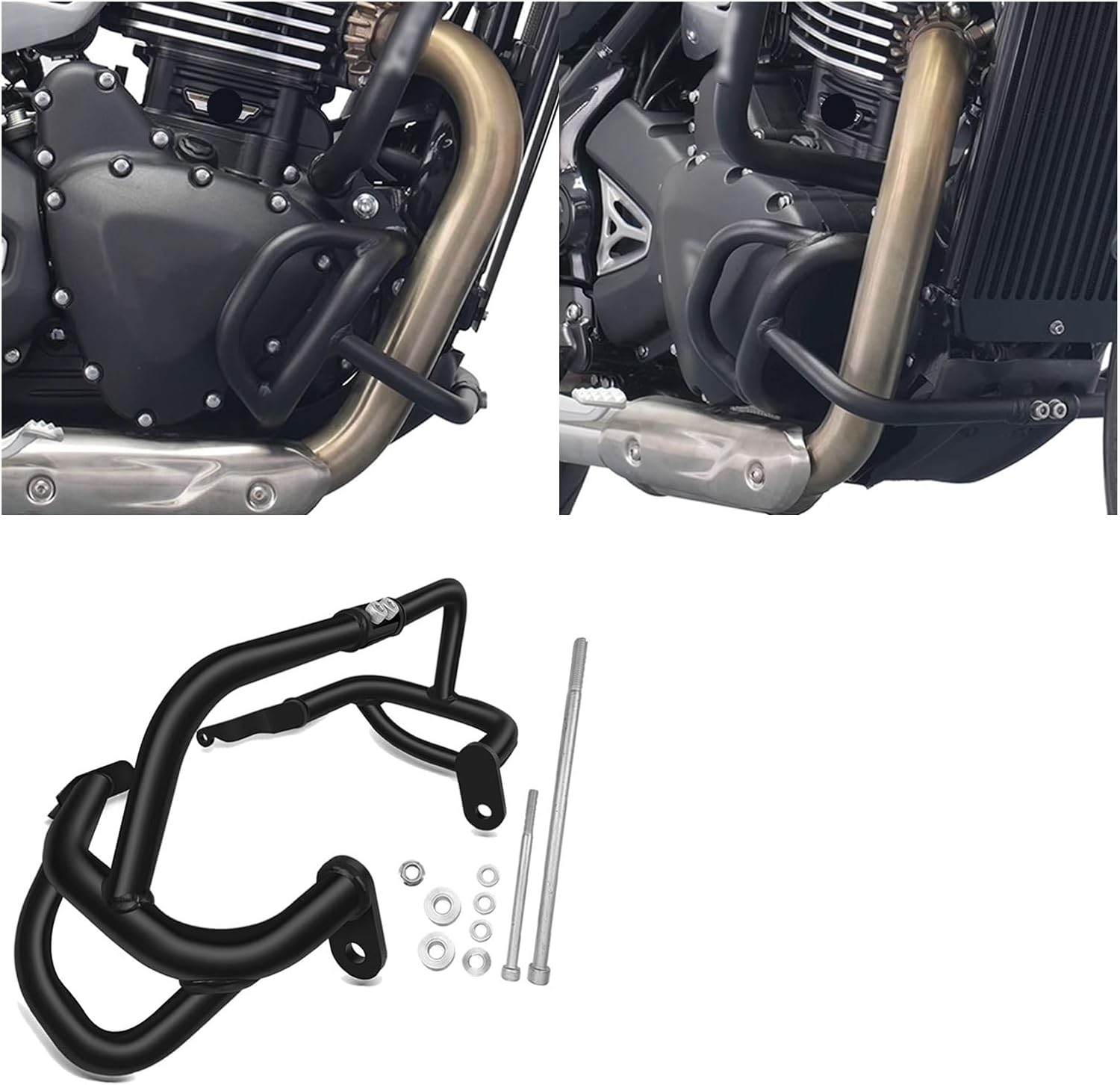 Engine Guard Crash Bars Motorcycle Crash Bar Engine Guard Frame Protector Bumper Kit for Speed 400 for Scrambler 400X 2024-2025 Motorbike Crash Bar Bumper