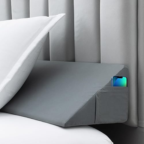 Almohada de cuña de cama tamaño King para cabecero, relleno de espacio de camacolchón, almohada de cuña de cabecero, cuña de almohada triangular,