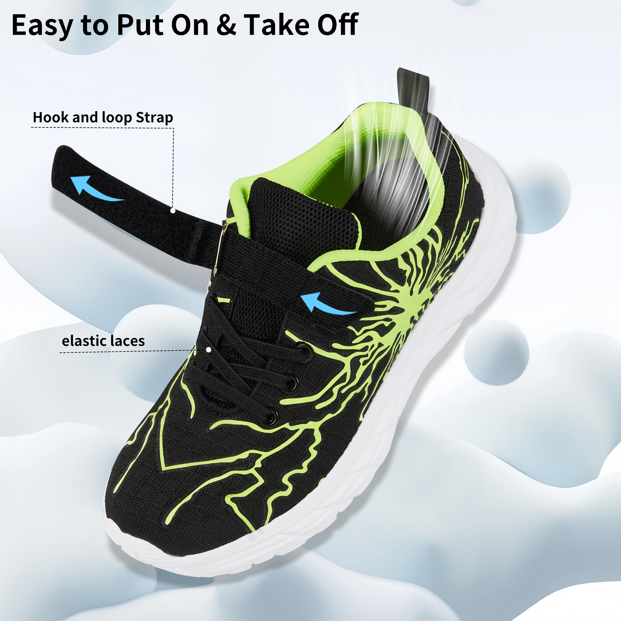 YZMML Scarpe Sportive Bambini Antiscivolo Comode e Leggere per Running e Outdoor Sneaker Casual Bambino Ragazze Ragazzi Scarpe da 28-39 EU