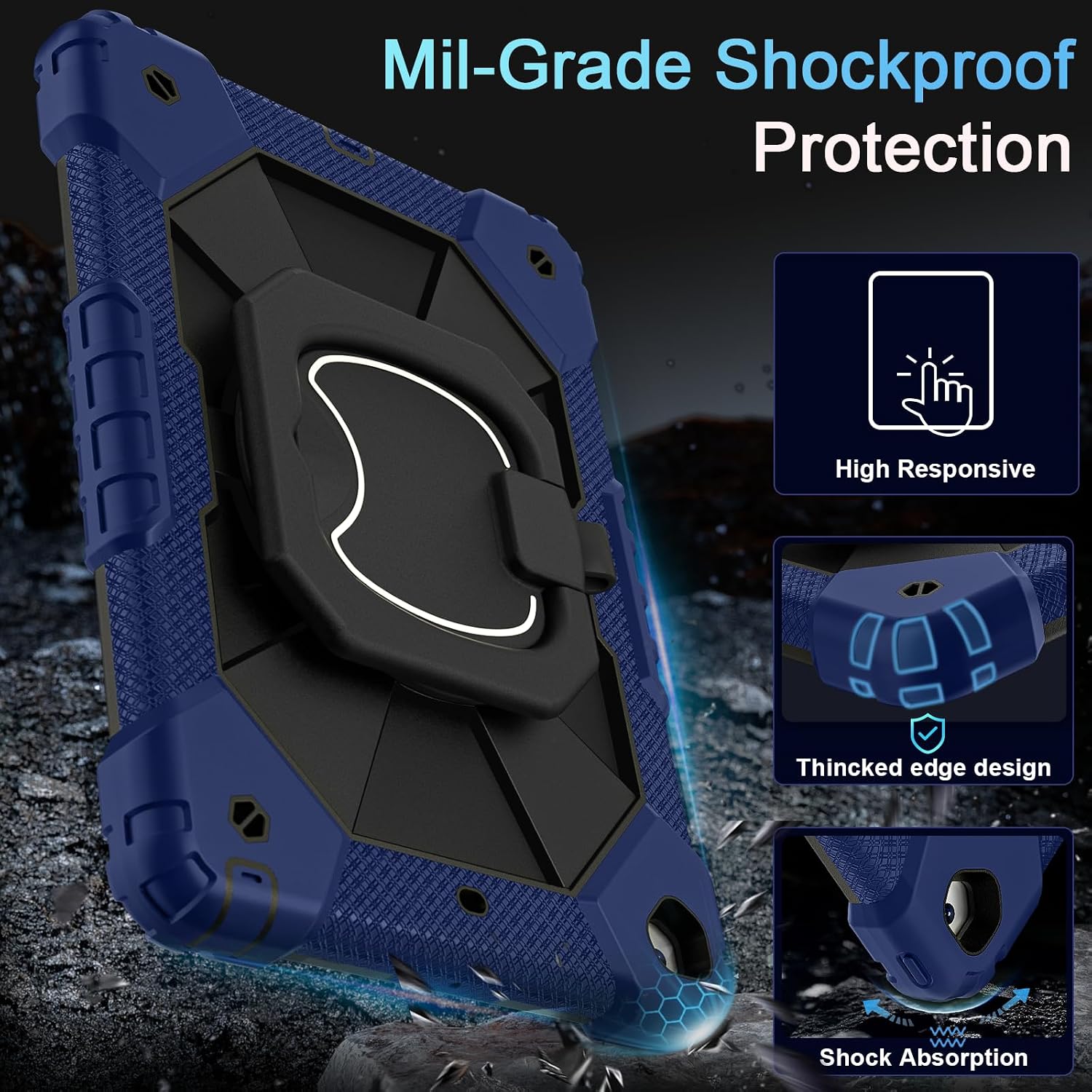 Scnioy Case for iPad 9th Generation iPad Case 9th 8th 7th Generation 10.2"