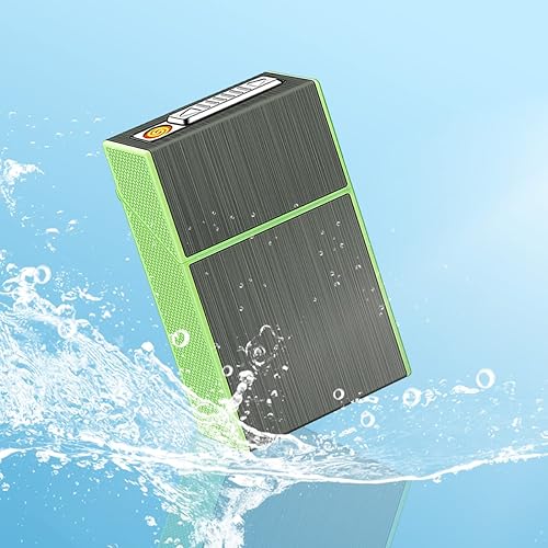 Miniatura 6 de COZYLIFE Estuche luminoso para cigarrillos encendedor USB 2 en 1 recargable sin llama resistente al viento encendedor eléctrico para regalo