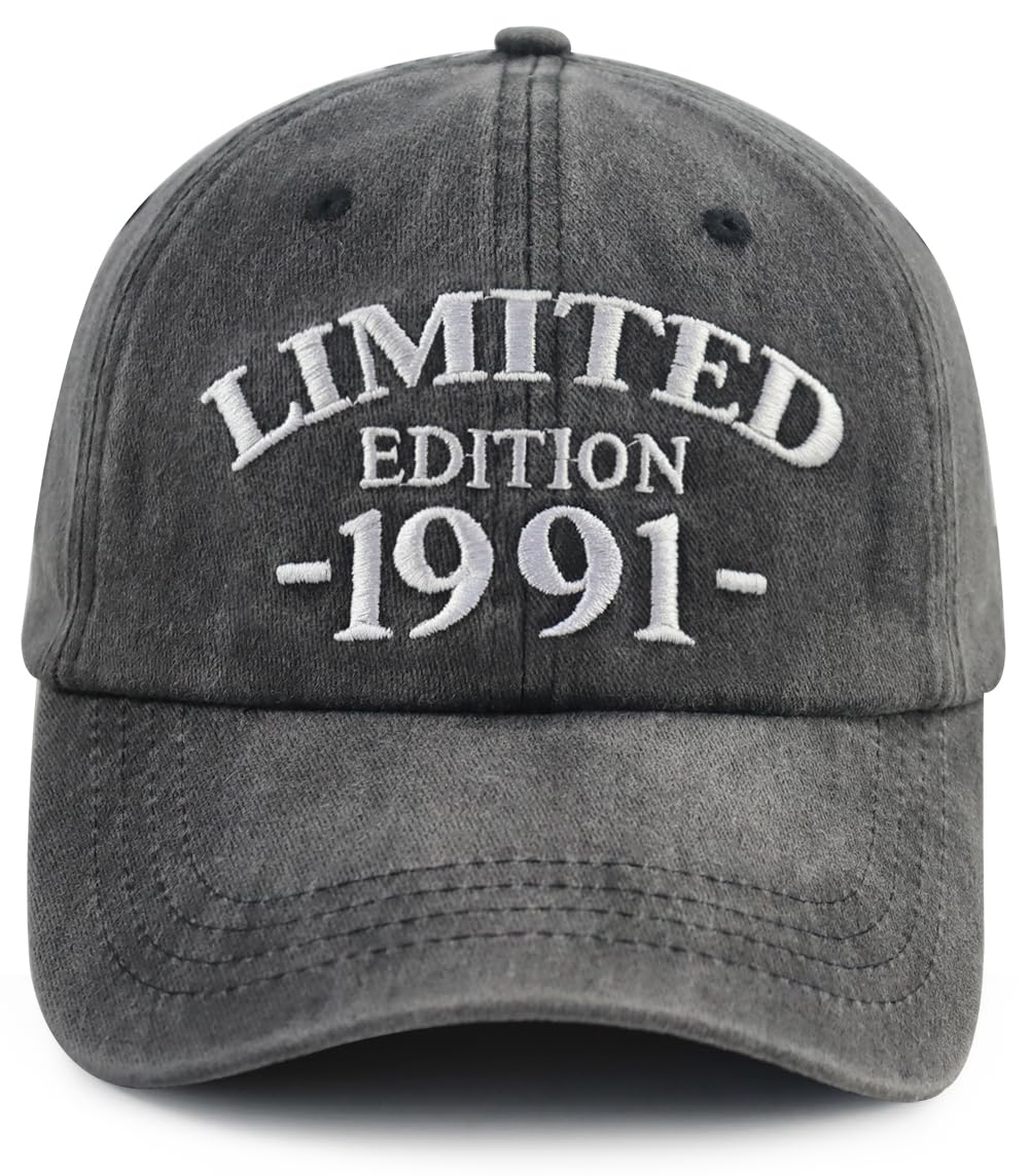 Limited Edition 1990 1991 1992 1993 1994 1995 1996 1997 1998 1999 Hat for Men Women, Adjustable Cotton Baseball Cap