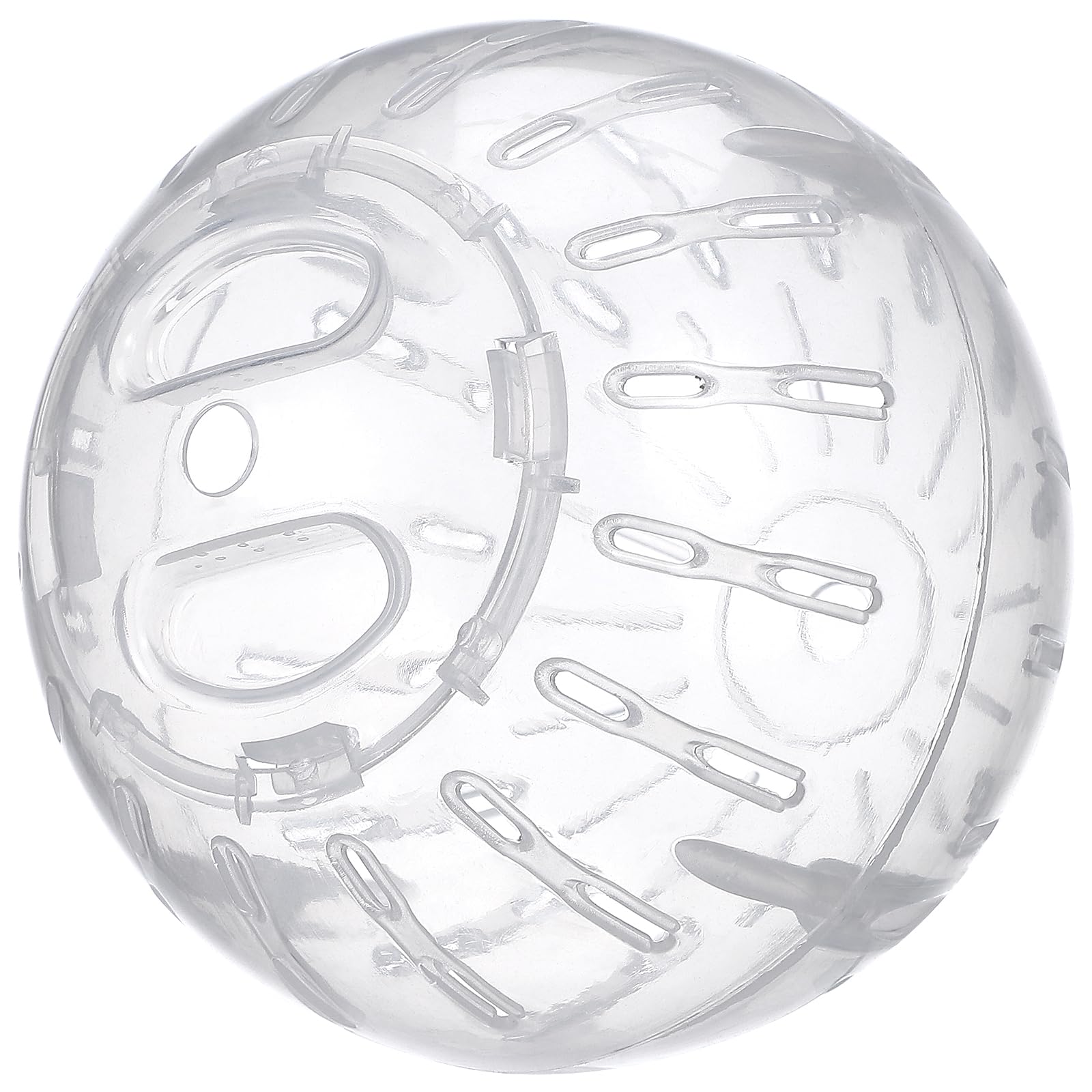 HOUDERCO Small Hamster Ball Exercise Toy for Increased Pet Activity, Plastic Cage Rat Exercise Ball with Detachable Design and Stylish Compact Shape for Playing Environment