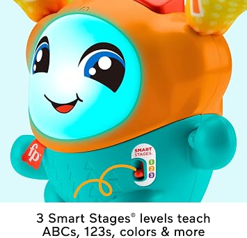 Fisher-Price Baby & Toddler Learning Toy DJ Bouncin Beats with Music Lights & Bouncing Action for Ages 9+ Months