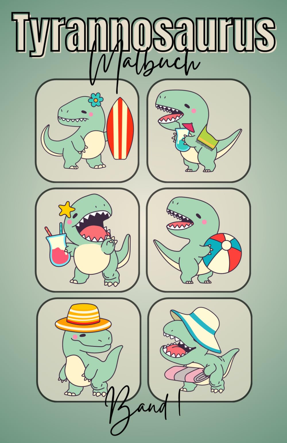 Tyrannosaurus Malbuch – Entspannte Dino-Momente: 45 kreative Ausmalbilder für Kinder und Erwachsene | Perfekt zum Mitnehmen & Stress abbauen unterwegs (Tyrannosaurus Malbuch Edition)