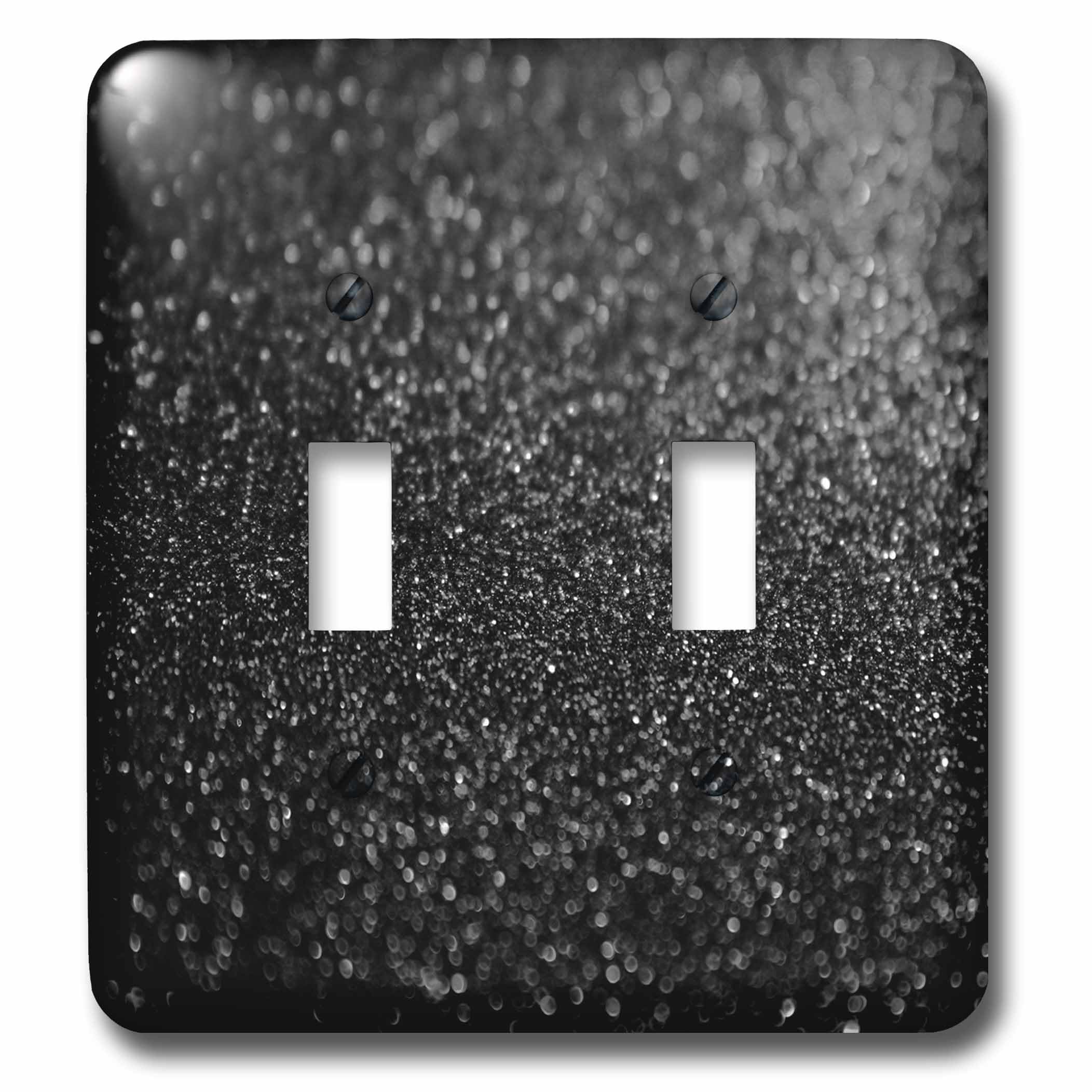 Interrupteur à bascule double noir style diamant 3dRose Lsp_252117_2
