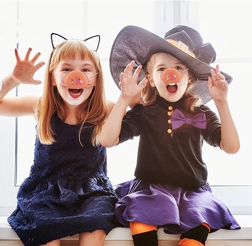 Miniatura 2 de 8 piezas de narices de cerdo para niños, novedad de hocico de cerdo, máscara de cosplay con banda elástica para niños, suministros de fiesta de