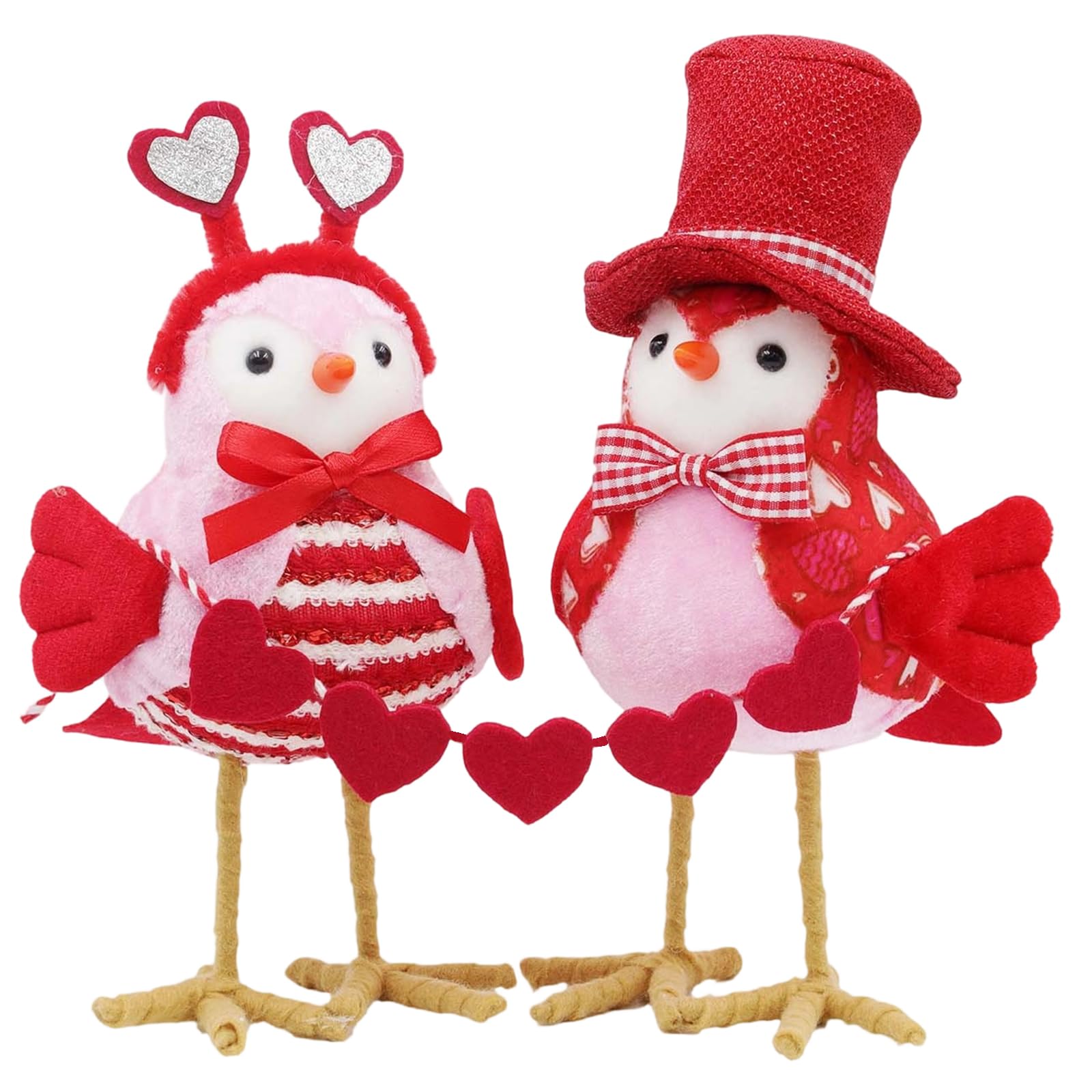 Kaeltsyn Of 2 Bird Plush Decoration for Home Parties Outdoor Event and Independence Day Soft Fabric Ornament Outdoor Decoration
