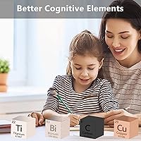 Vista 5 de 18 piezas de cubos de densidad de elementos metálicos 99.99% de alta pureza, colección de tabla periódica de elementos para colecciones de elementos