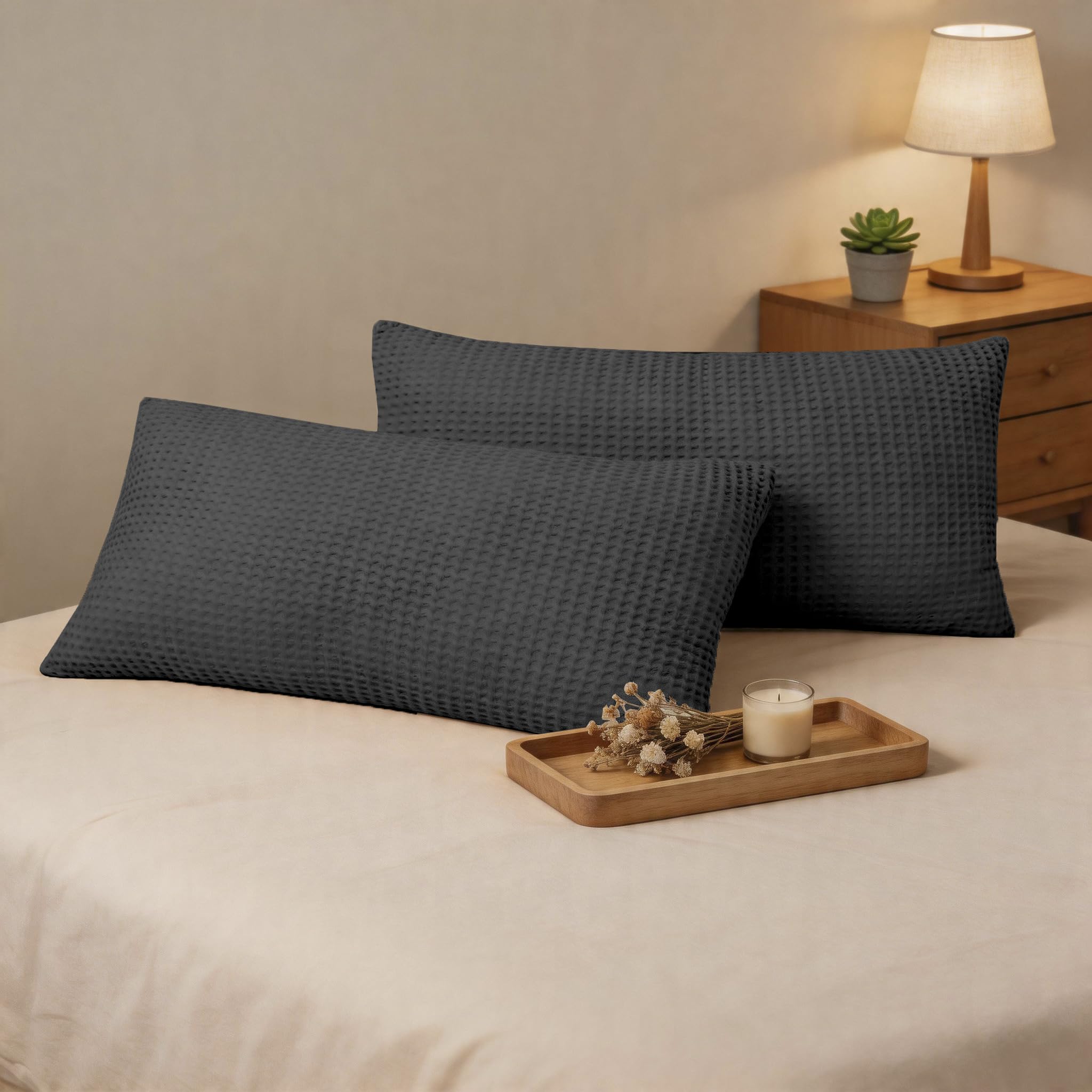CHUFFED Cotton Waffle Pillowcase