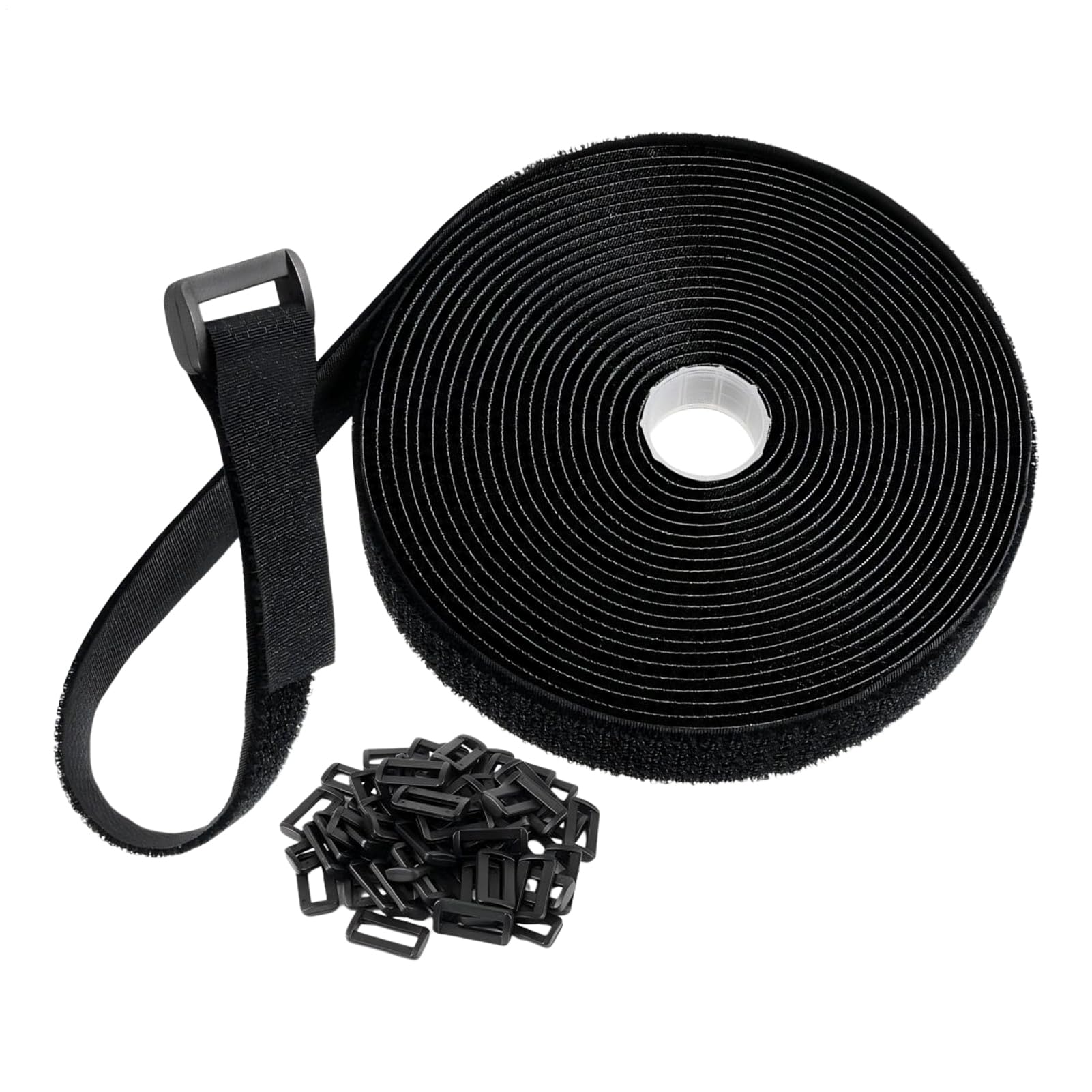 Rollo para cables de gancho y bucle ideal para ordenar el hogar y el garaje