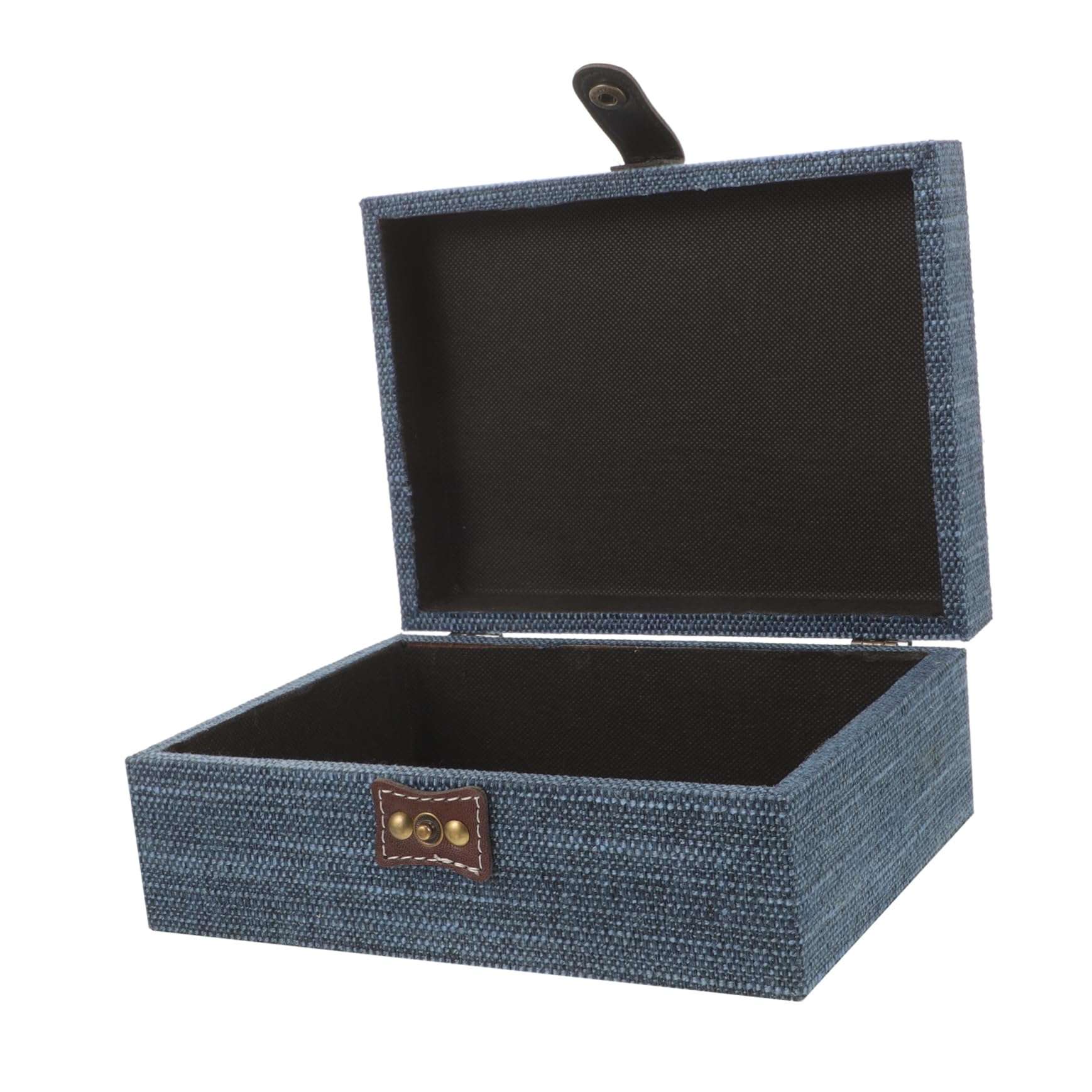 Coffret à bijoux en bois rétro Homoyoyo, l'écrin haut de gamme au tissu bleu