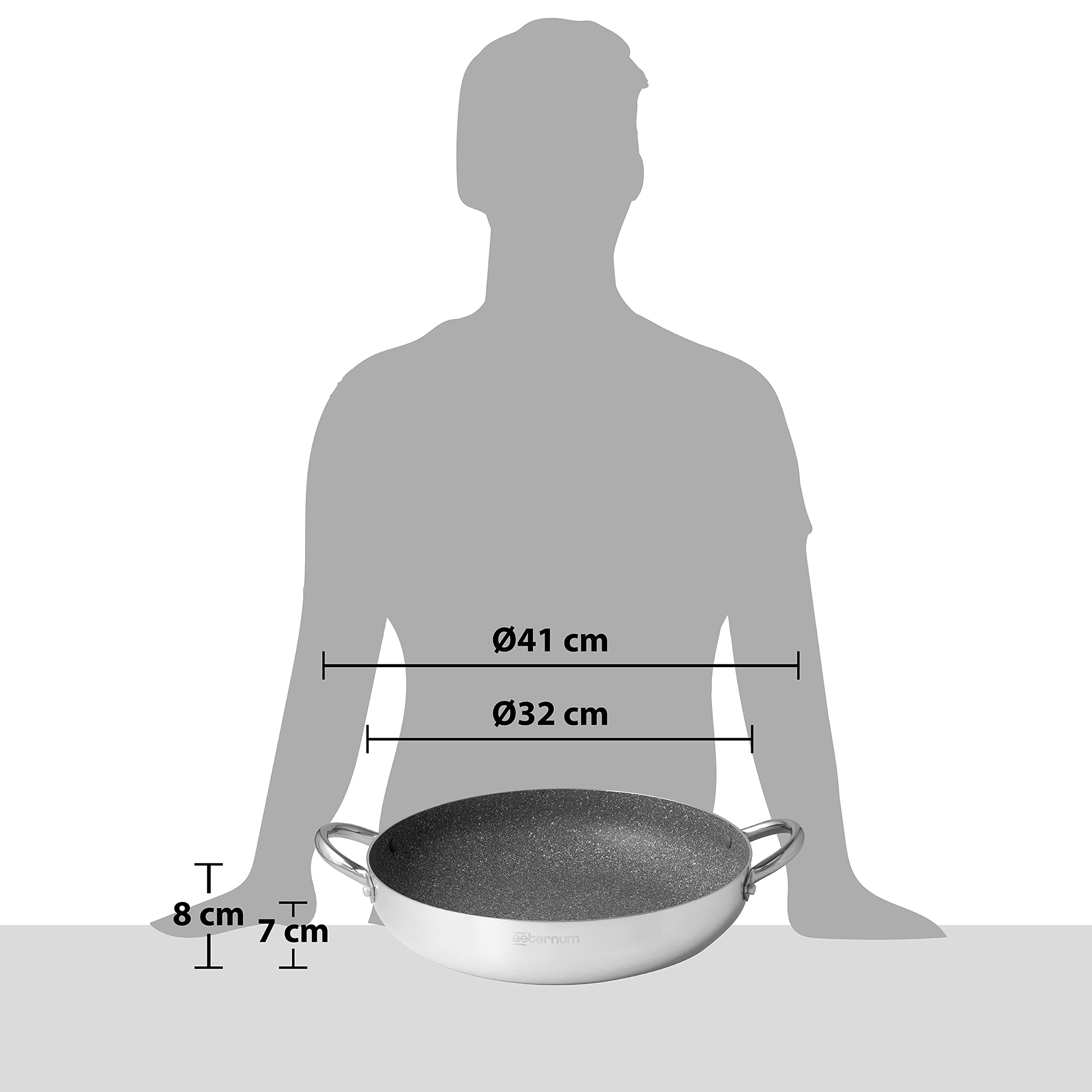 Pratesi Sartén G.Famiglia Deluxe 32 Cm